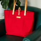 The Virginia Beach Tote in Cherry