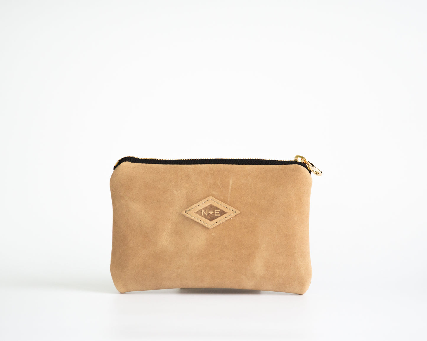 All Leather Cosmetic Pouch